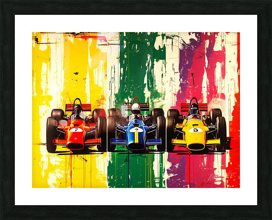 Auto Racing Types Picture Frame print