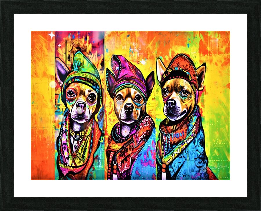 Mexican Chihuahuas Picture Frame print