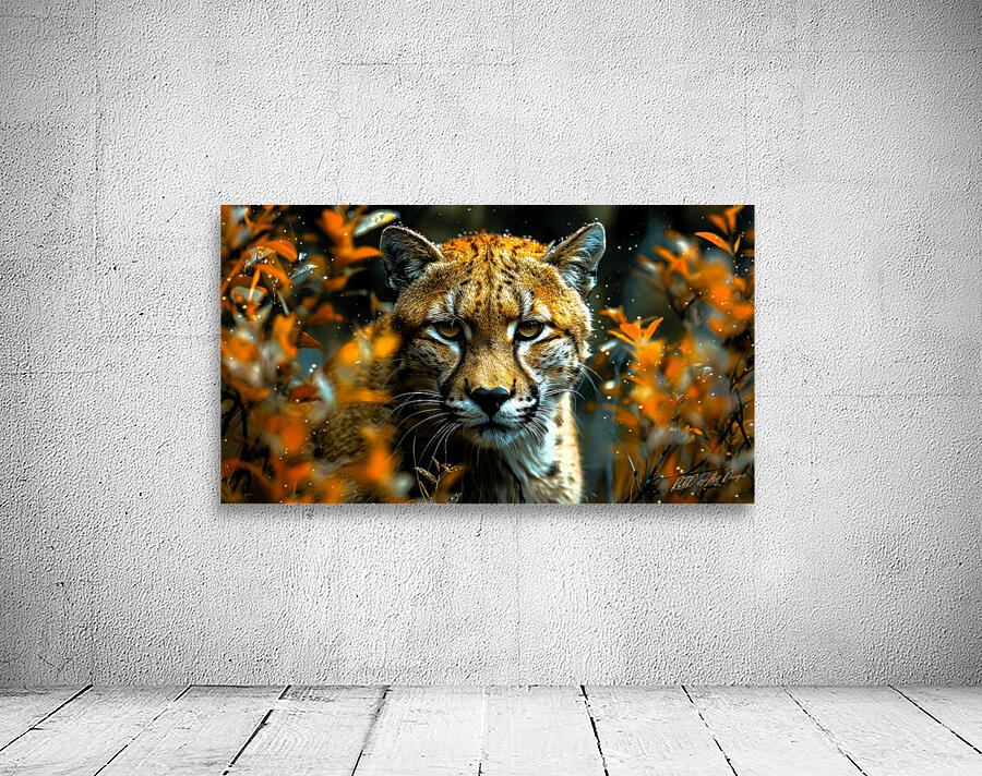 Wild Cat Jungle Wall Preview