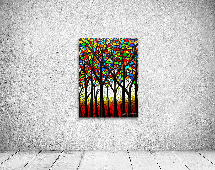 Forest Stain Glass Wall Preview