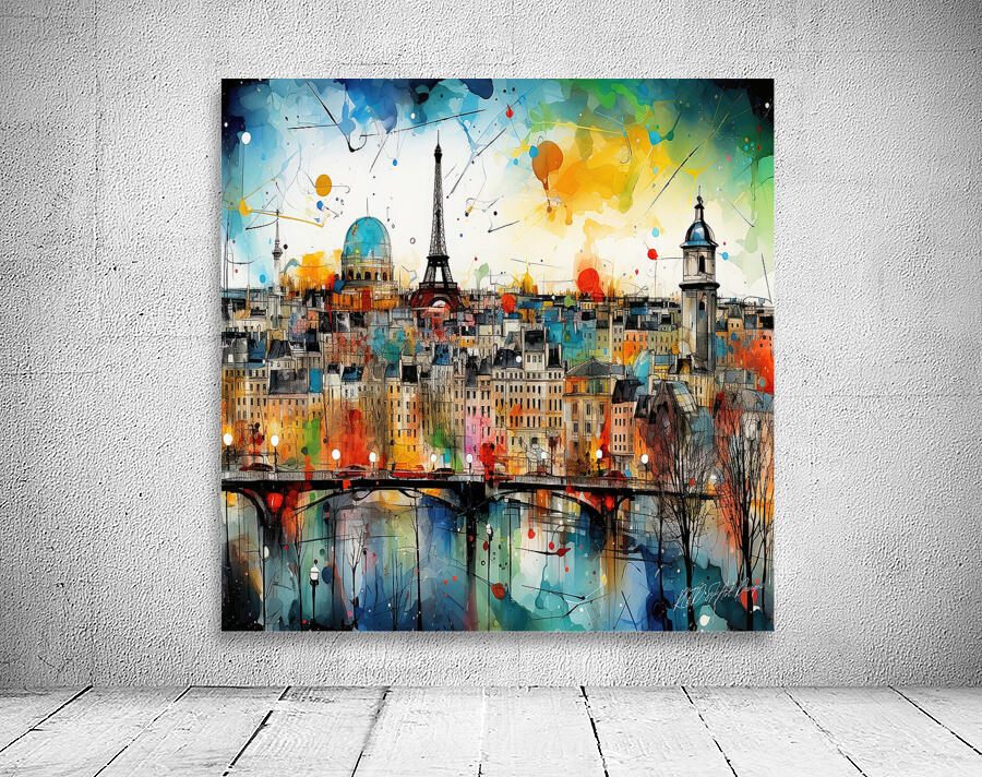 Cityscape Of Paris Wall Preview