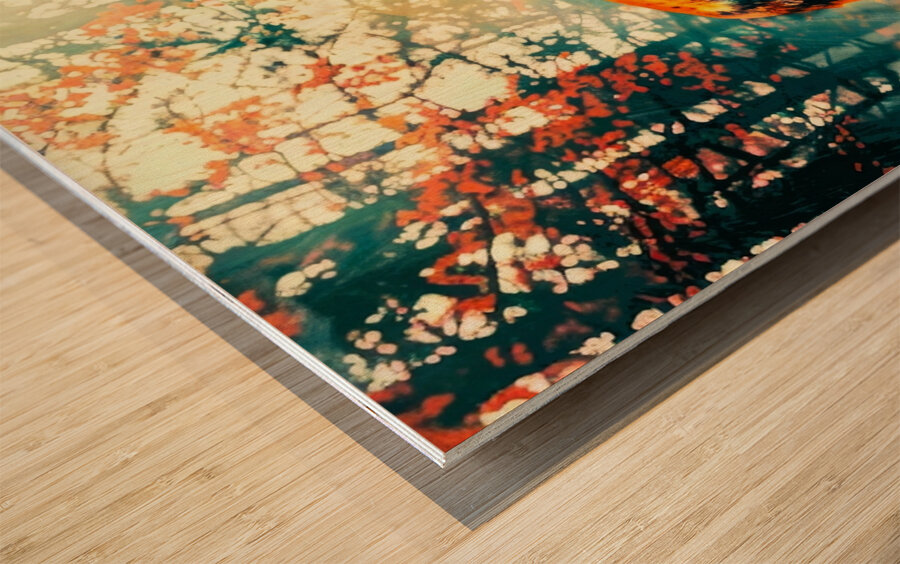 Wild Cat Cougar Wood print