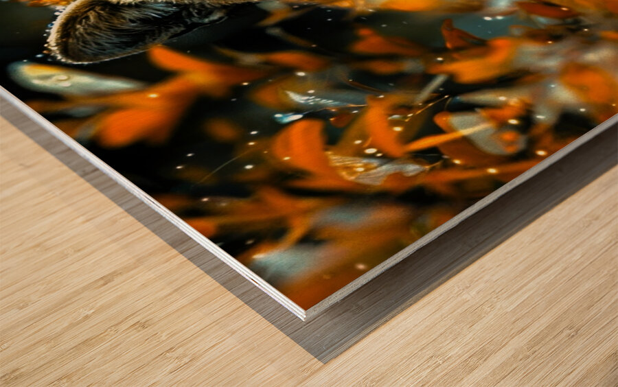 Wild Cat Jungle Wood print