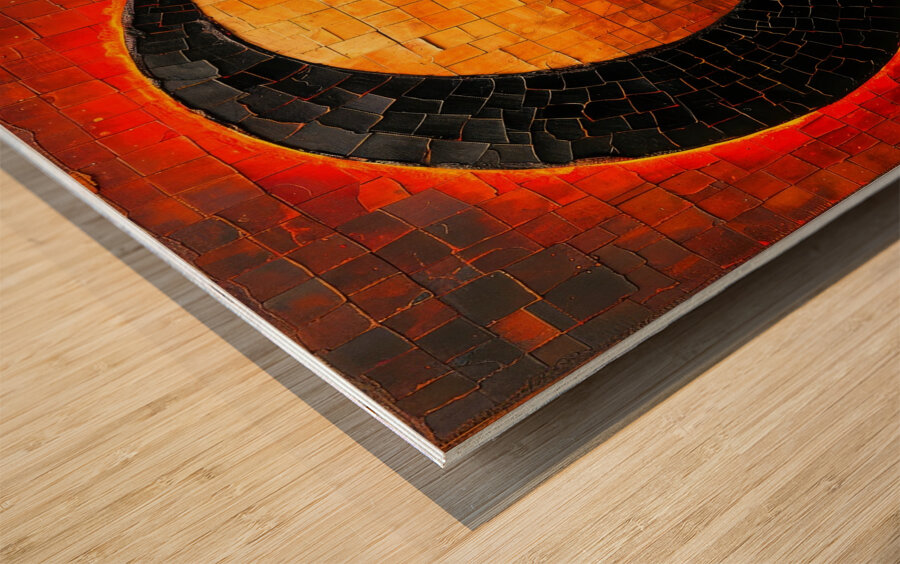 Eclipse Solar Wood print