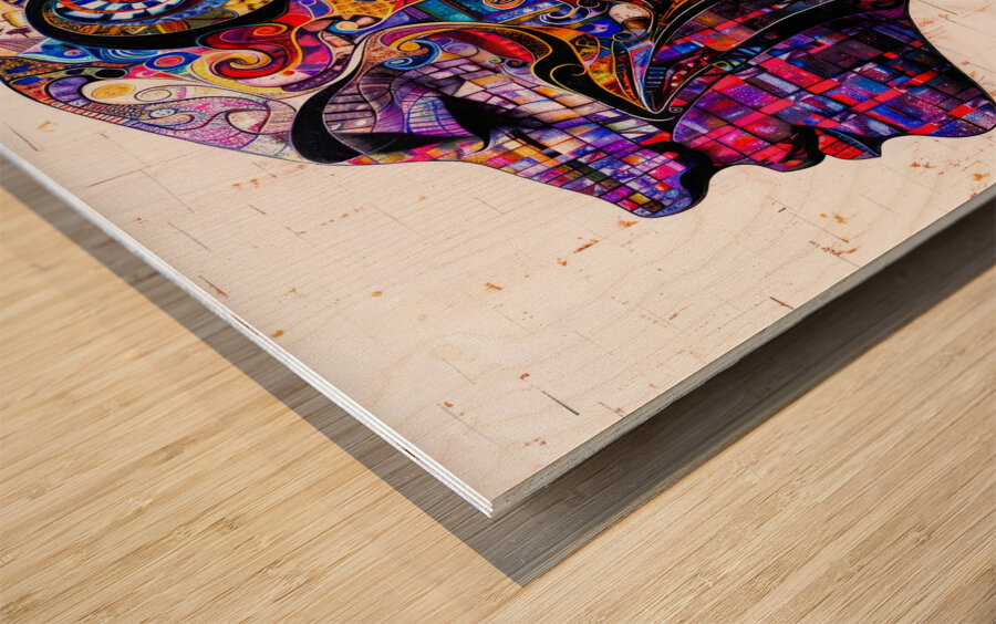 Lunar Isle Wood print