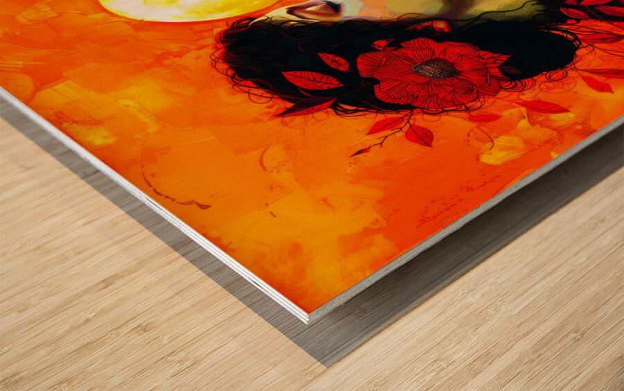 Sunset Companion  Wood print