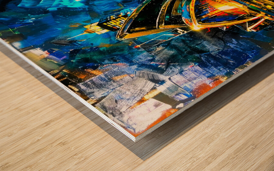 Cityscape Australia - Sydney Opera House Wood print