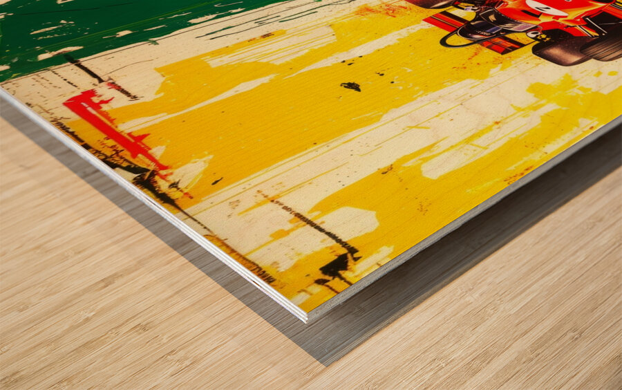 Auto Racing Types Wood print