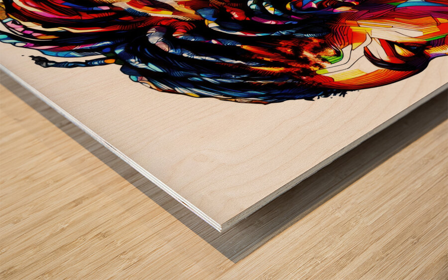 Together With Me Wood print