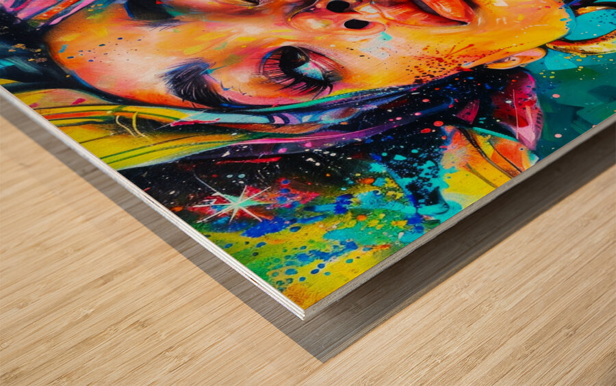 Captivating Person Wood print