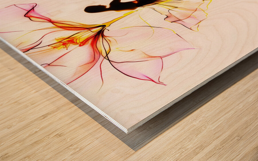 Flower Icon Wood print