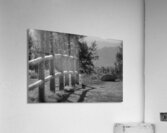 Fence and Rock Acrylic Print