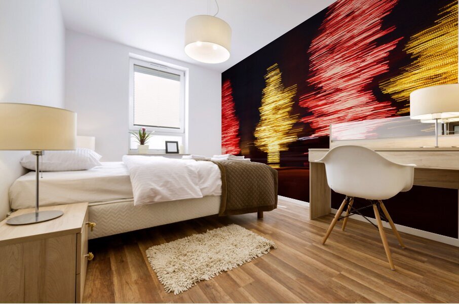 Christmas Tree Blur Mural print
