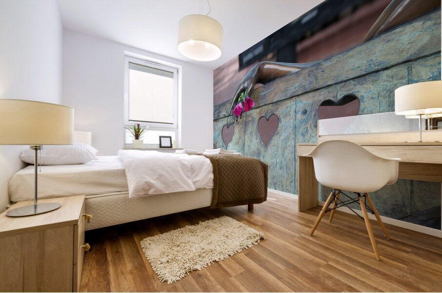 Rose Bench Mural print