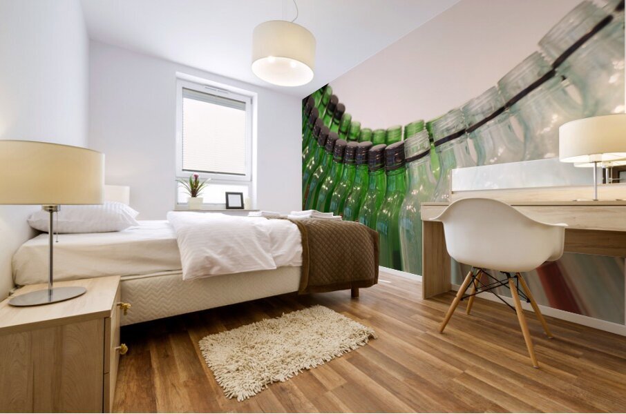Bottle Sculpture Mural print