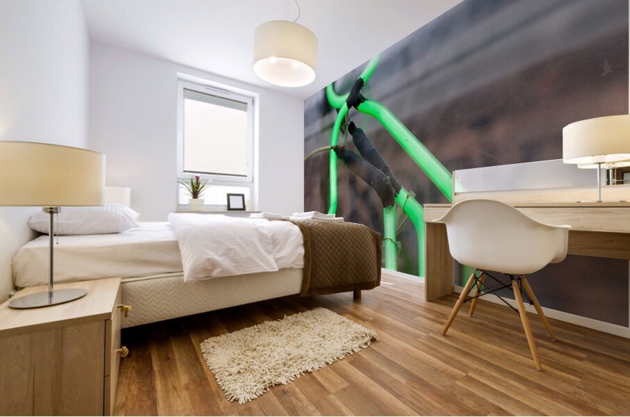 Neon Guy Mural print