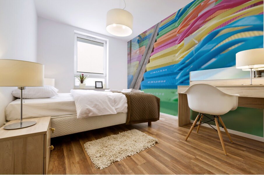 Rainbow Flip Flops Mural print
