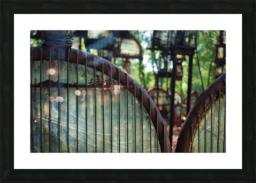 Fence Sculpture Picture Frame print