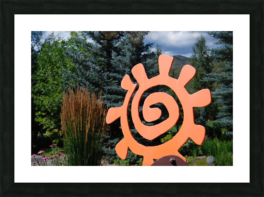 Flower Sculpture Picture Frame print