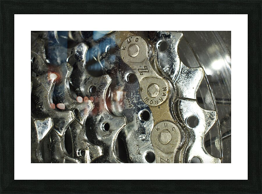Bicycle Gears Picture Frame print