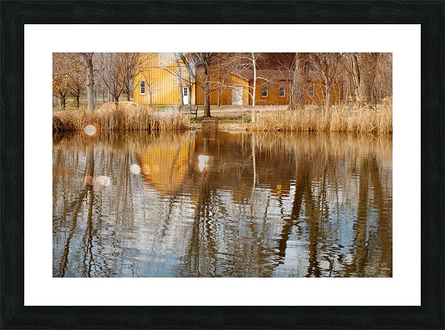 Barn Reflection Picture Frame print