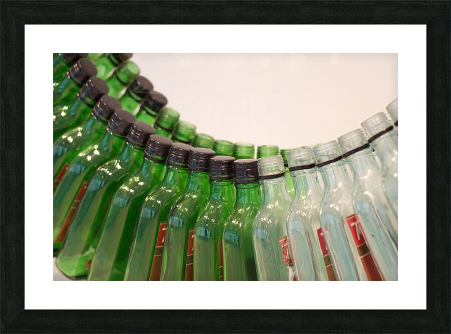 Bottle Sculpture Picture Frame print