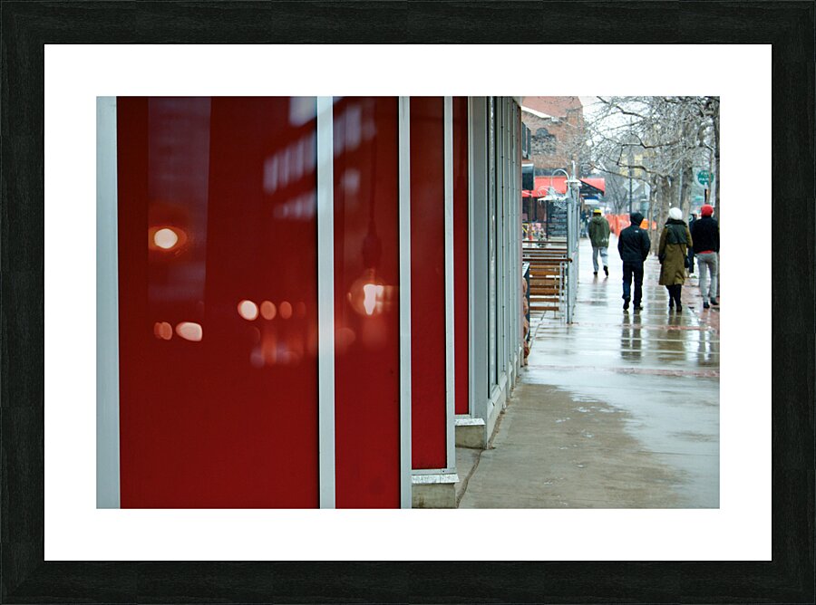 Repeating Red Picture Frame print