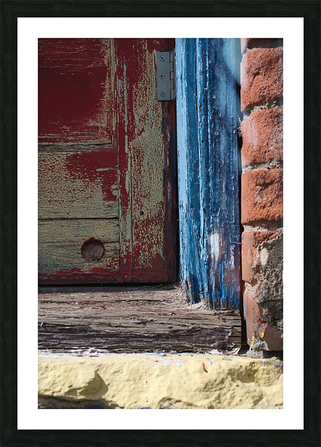 Faded Door Picture Frame print