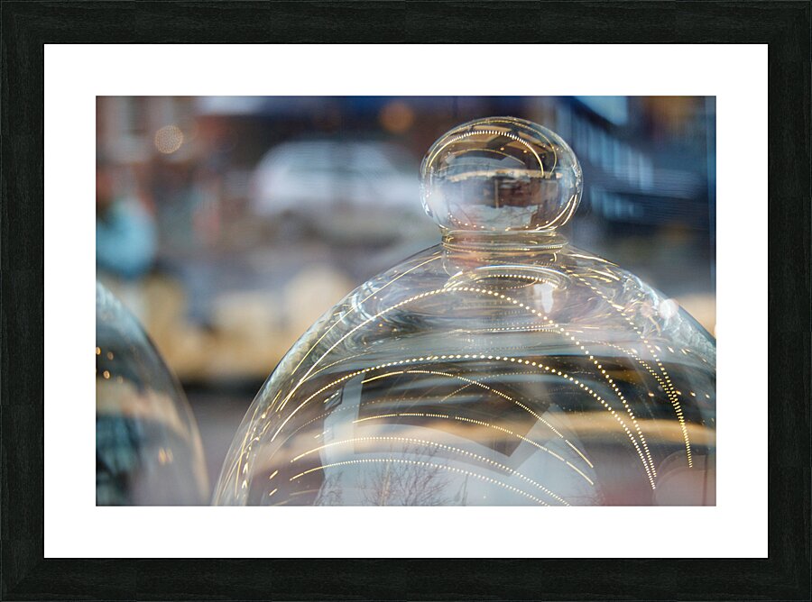 Glass and Lights Picture Frame print