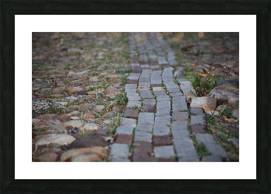 Brick Road Picture Frame print
