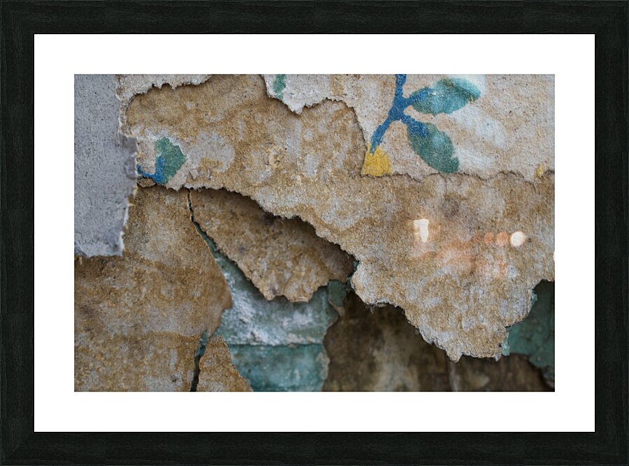 Torn Wallpaper Picture Frame print