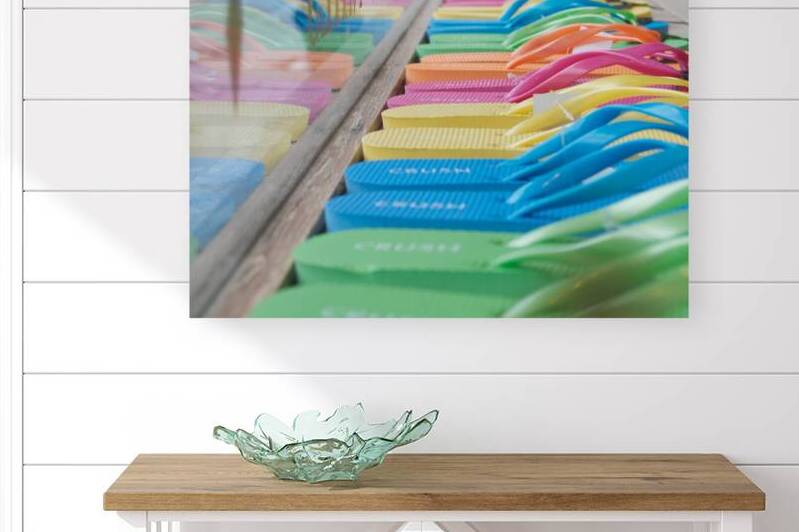 Rainbow Flip Flops by John Becker Photography