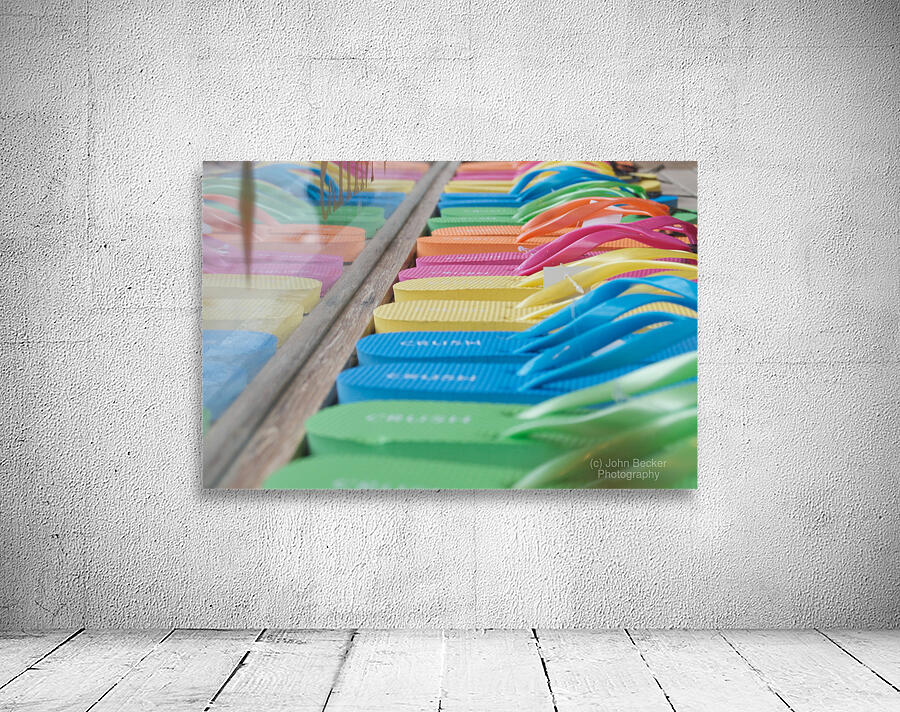 Rainbow Flip Flops Wall Preview