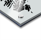 Faroe Island Map black Acrylic print