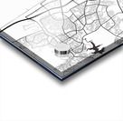 Windhoek Namibia City Map white Acrylic print
