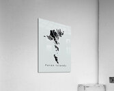 Faroe Island Map black Acrylic Print