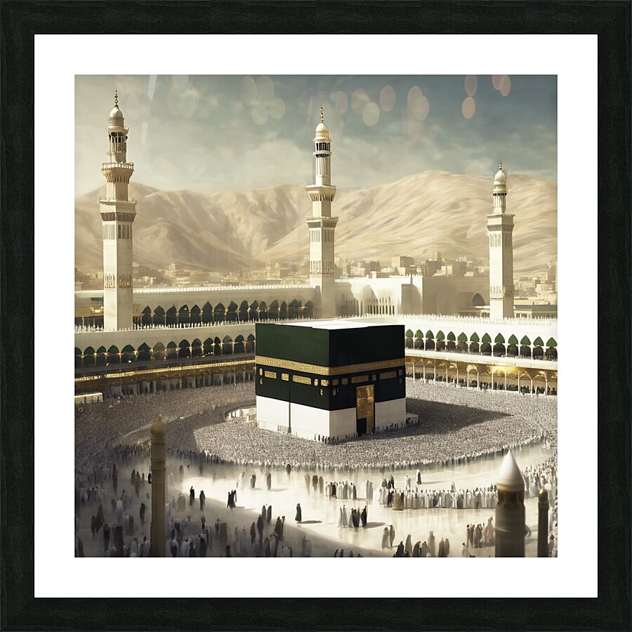 Holy Kaaba Picture Frame print