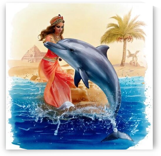 Firefly Create watercolors pictures about dolphin by Welcome Queens and Princess