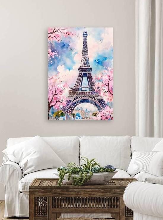 Default Abstract painting the eiffel tower and ch by Welcome Queens and Princess