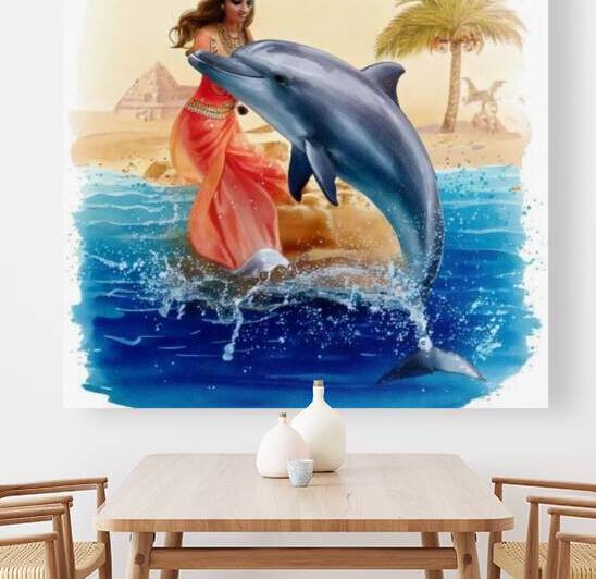 Firefly Create watercolors pictures about dolphin by Welcome Queens and Princess