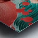 minimalism close up portrait pinup woman Metal print