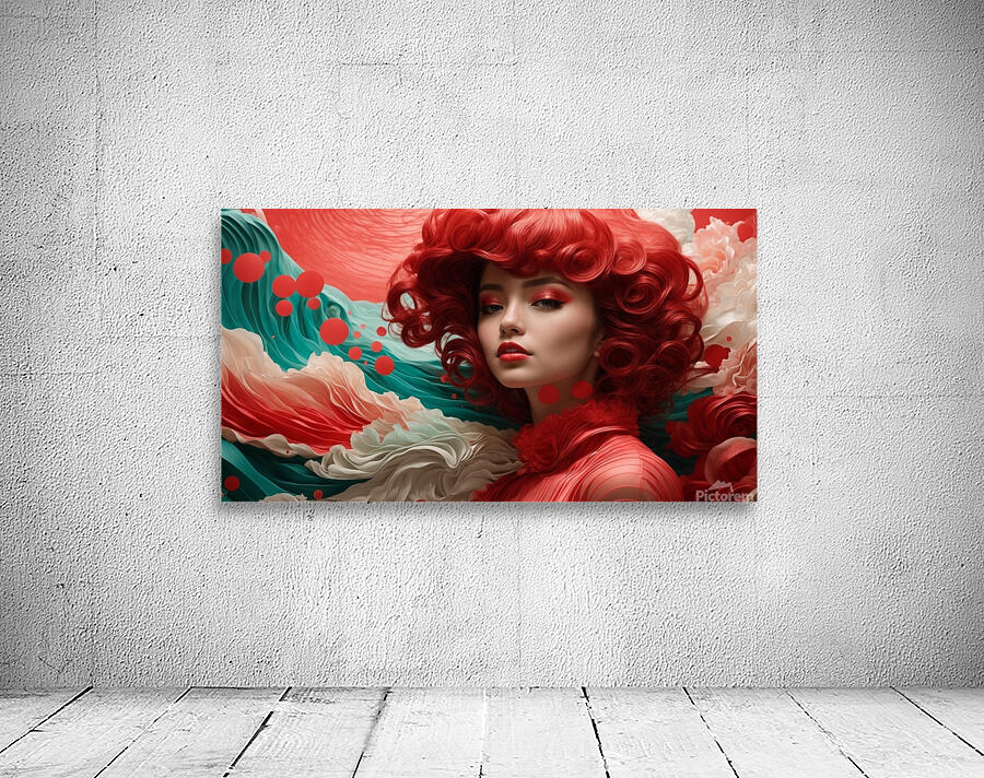 minimalism close up portrait pinup woman Wall Preview