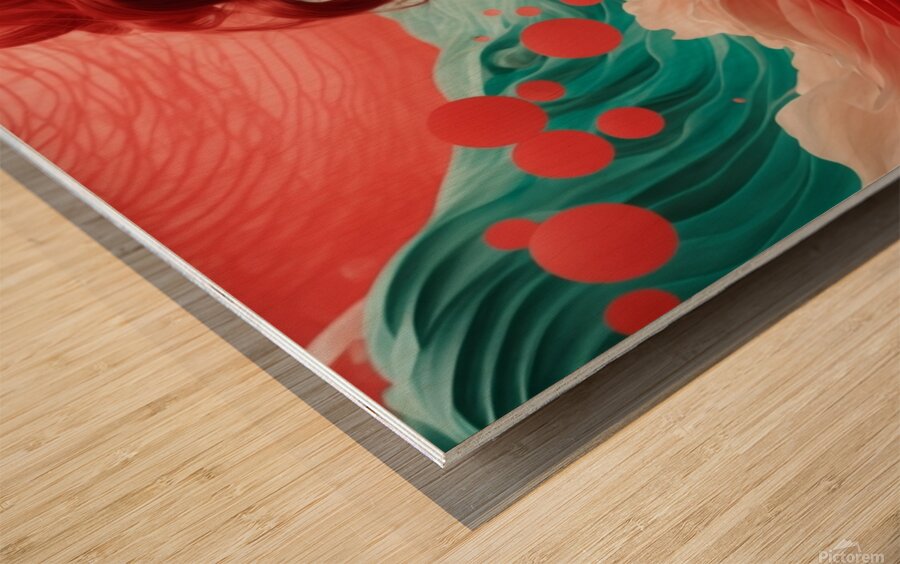 minimalism close up portrait pinup woman Wood print