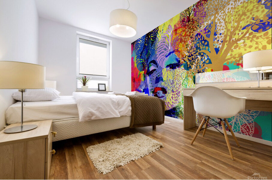 Candle in the wind Mural print