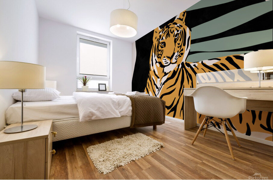 Tiger Mural print