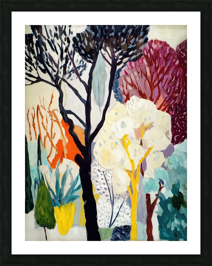 Dreamscape trees Picture Frame print
