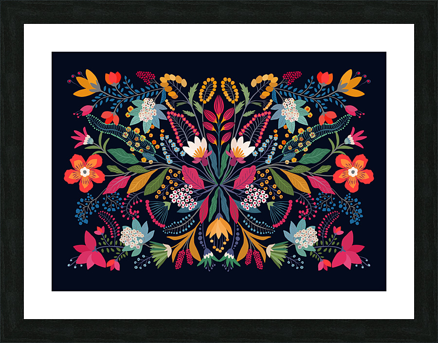 Fridas garden Picture Frame print