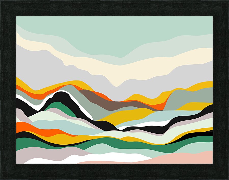 Abstract landscape Picture Frame print