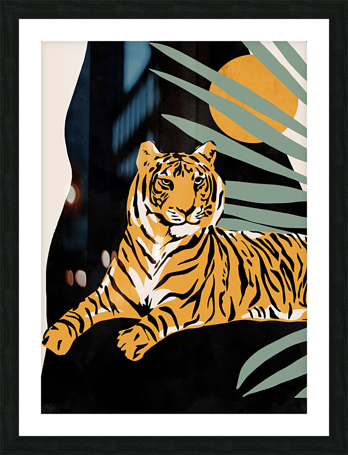Tiger Picture Frame print