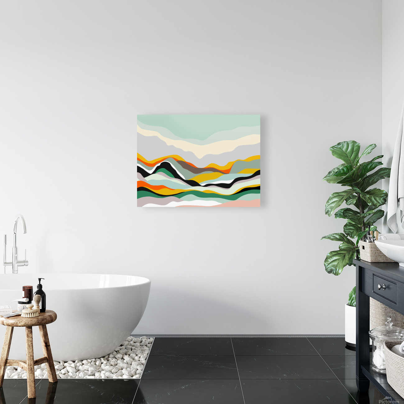 Abstract landscape Reproduction